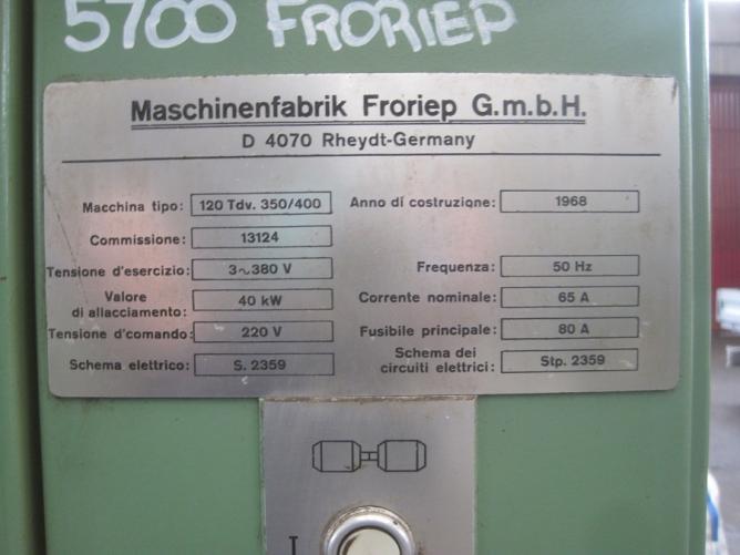 FRORIEP 120 TDV 350 / 400